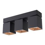 D'Lite Luce da soffitto Kubo Aluminium Nero | IP20 - Adatto per 3x GU10 