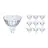 Confezione Multipack 10x Philips Corepro LED Faretti GU5.3 MR16 4.4W 345lm 36D - 827 Bianco Molto Caldo | Sostitutiva 35W