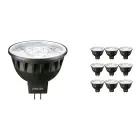 Confezione Multipack 10x Philips Master LED Faretti GU5.3 MR16 6.7W 410lm 10D - 927 Bianco Molto Caldo | Miglior resa cromatica - Dimmerabile - Sostitutiva 35W