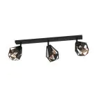 Eglo Luce da soffitto Carlton 7 Acciaio Nero Rame | IP20 - Adatto per 3x E27 