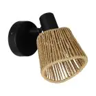 Eglo Luce Da Parete Keelby Acciaio Nero | IP20 - Adatto per 1x E14