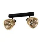 Eglo Luce da soffitto Keelby Acciaio Nero | IP20 - Adatto per 2x E14 